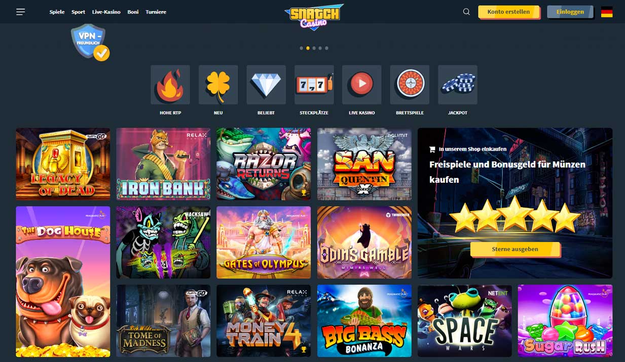 snatch casino erfahrungen